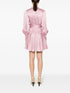 Silk Wrap Mini Dress